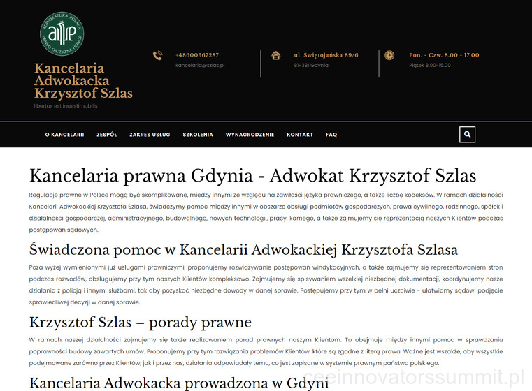 Kancelaria Adwokacka Krzysztof Szlas